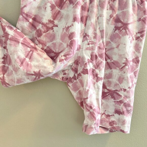 Old Navy High-Waisted Biker Shorts Womens Size Small Pink Tie Dye 8 Inch Inseam - Picture 5 of 9